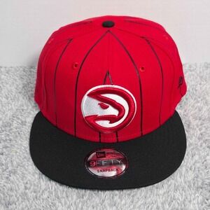 New Era 9Fifty Atlanta Hawks Red Vintage NBA Snapback Adjustable Hat Cap NWT